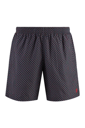 Printed swim shorts-0